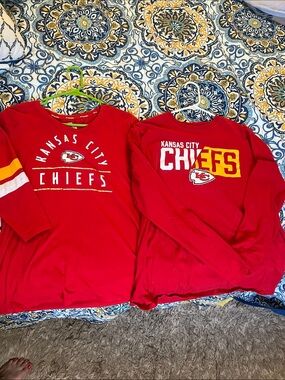 Fanatics & NFL Apparel Red Kansas City Chiefs Long-Sleeve Tees